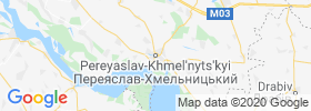 Pereyaslav Khmel'nyts'kyy map